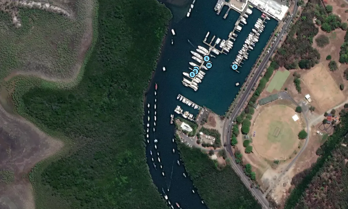 Satelite image of Port Douglas Yacht Club
