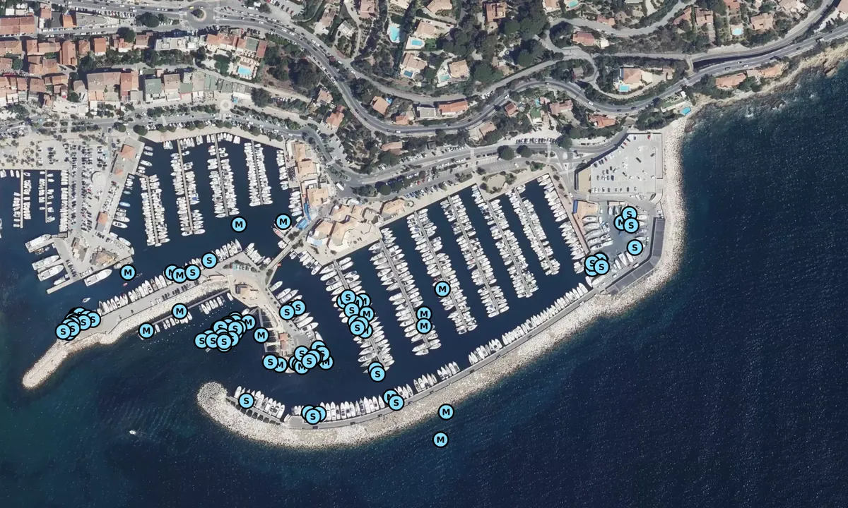 Satelite image of Port du Lavandou
