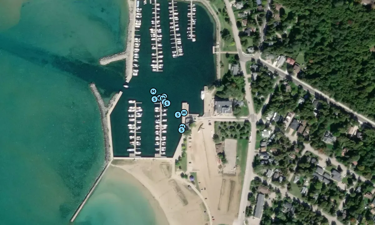 Satelite image of Port Elgin Harbour