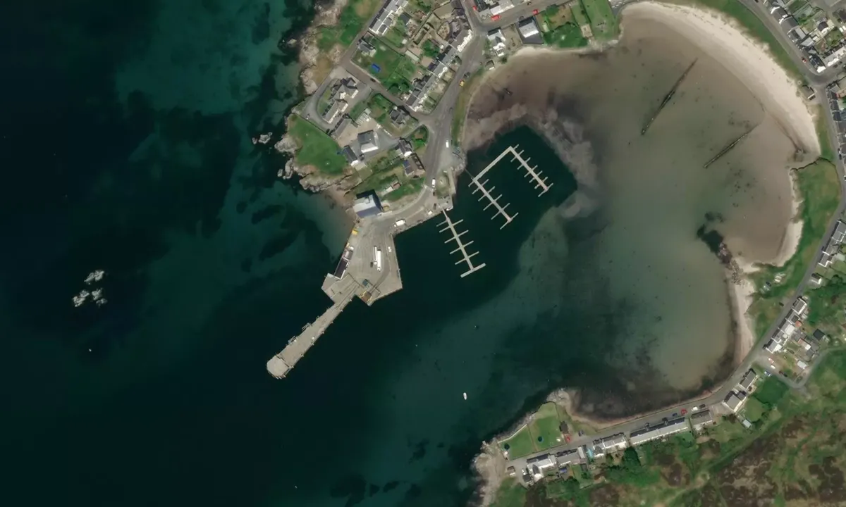 Flyfoto av Port Ellen