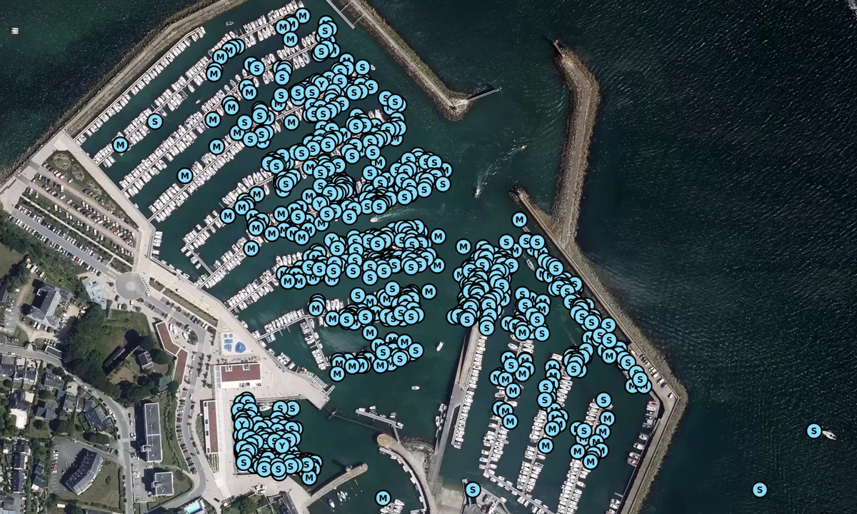 Satelite image of Port Haliguen