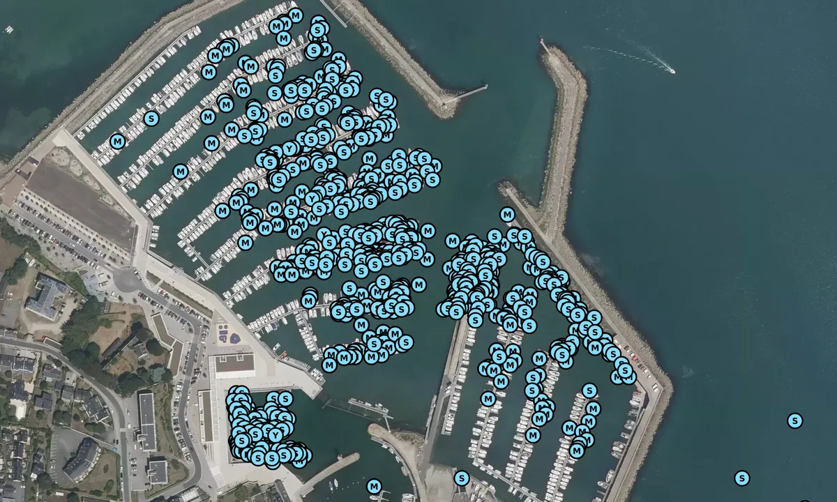 Satelite image of Port Haliguen