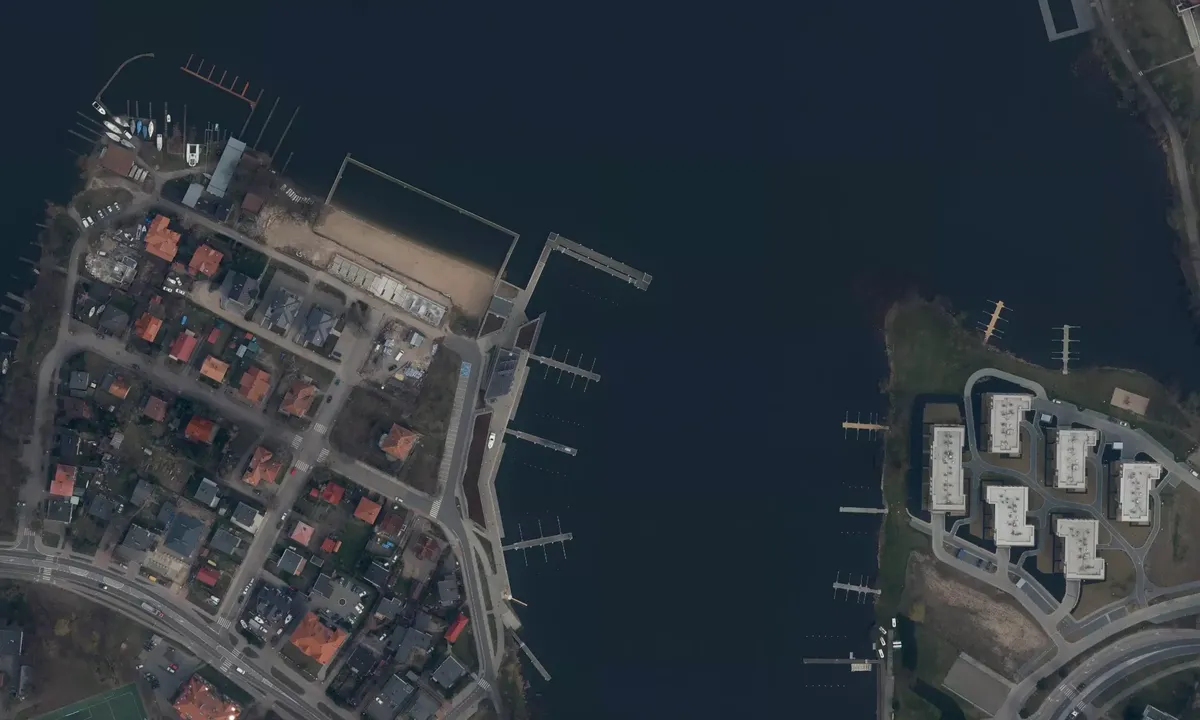 Satelite image of Port Iława