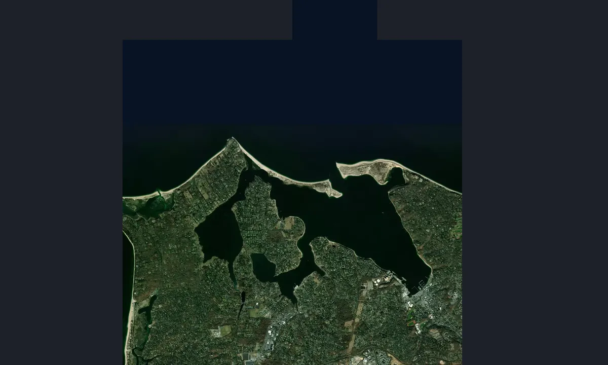 Flyfoto av Port Jefferson Harbor - NW Mooring Area