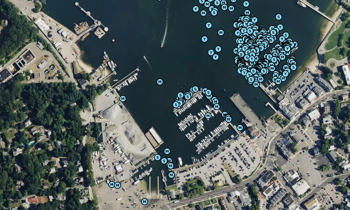 Satelite image of Port Jefferson Town Marina
