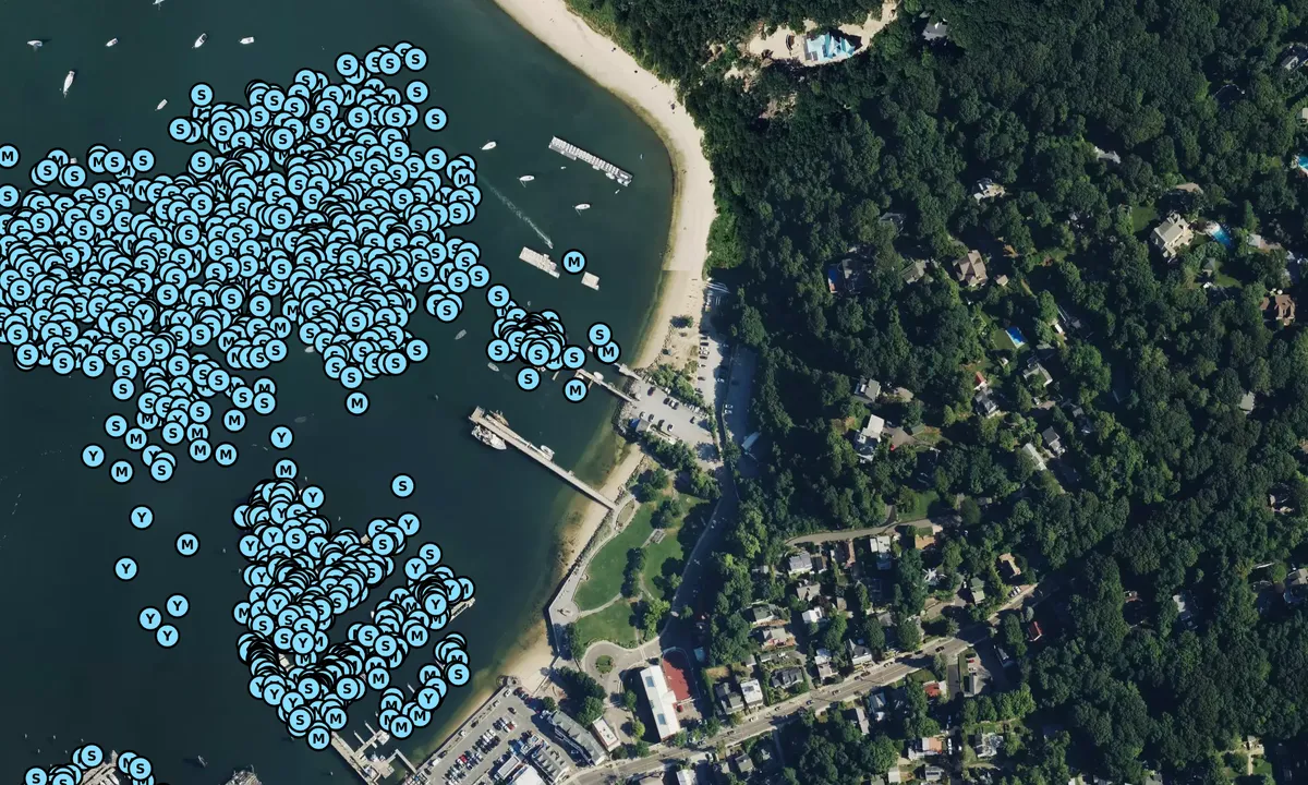 Satelite image of Port Jefferson Yacht Club - PORT JEFF STA