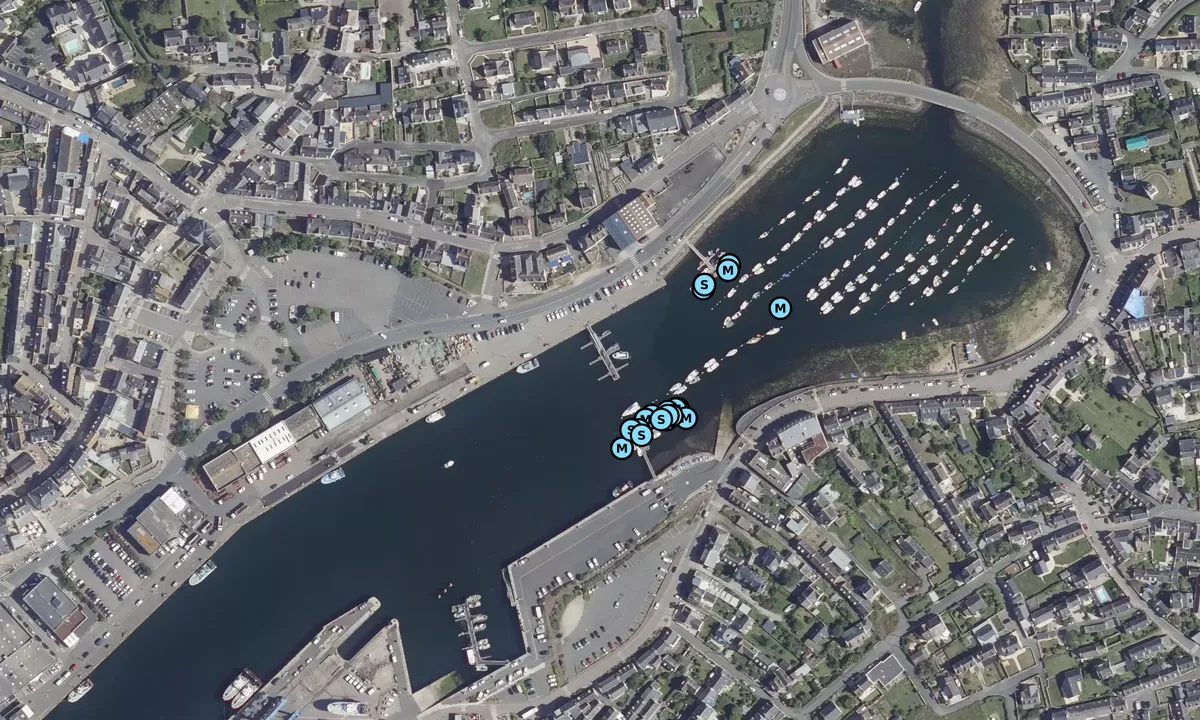 Satelite image of Port Le Guilvinec