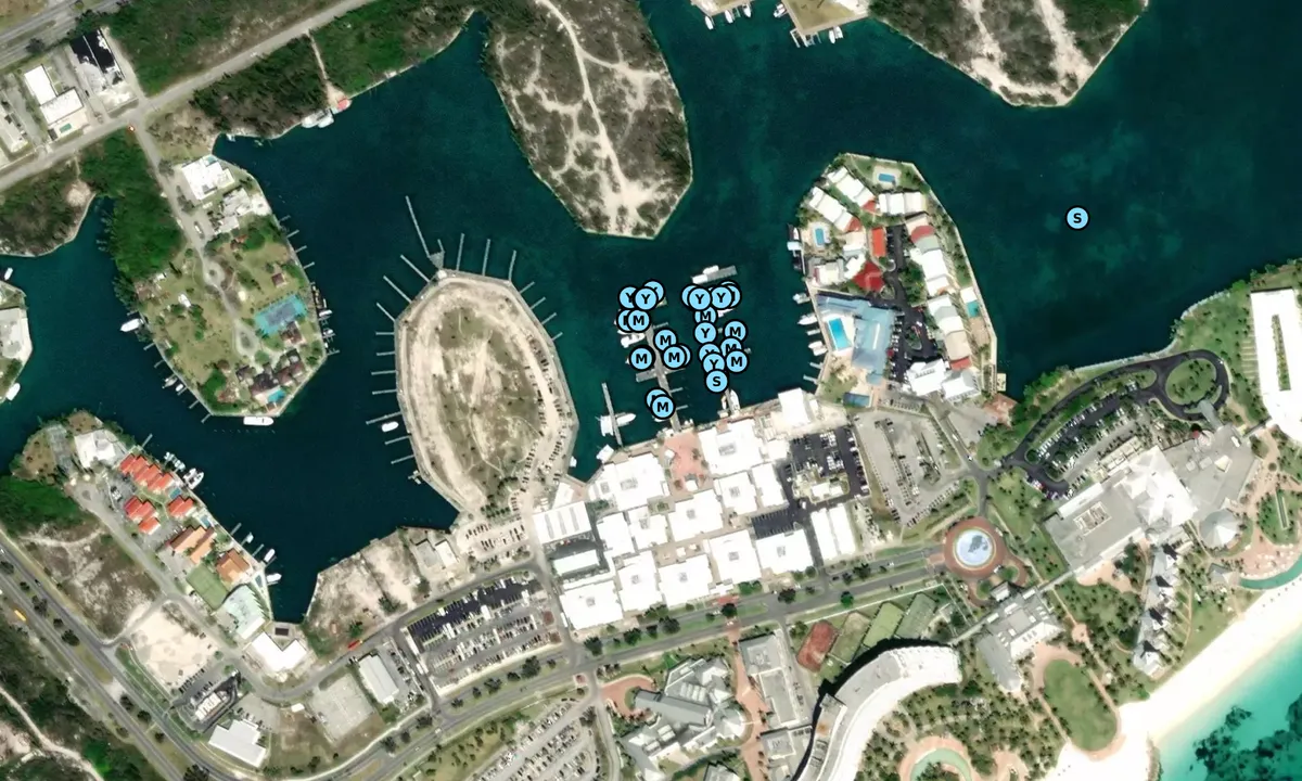 Satelite image of Port Lucaya Marina