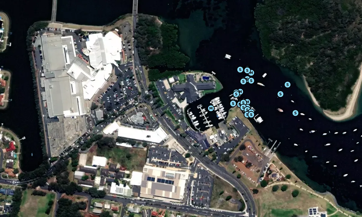 Satelite image of Port Macquarie Marina