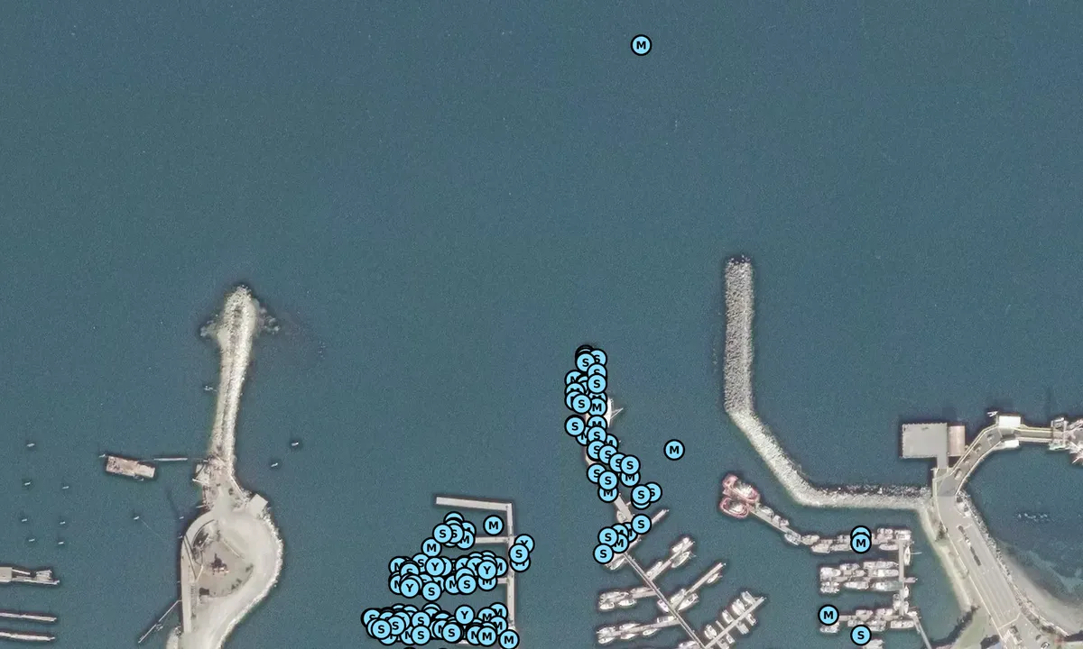 Satelite image of Port McNeill Boat Harbour