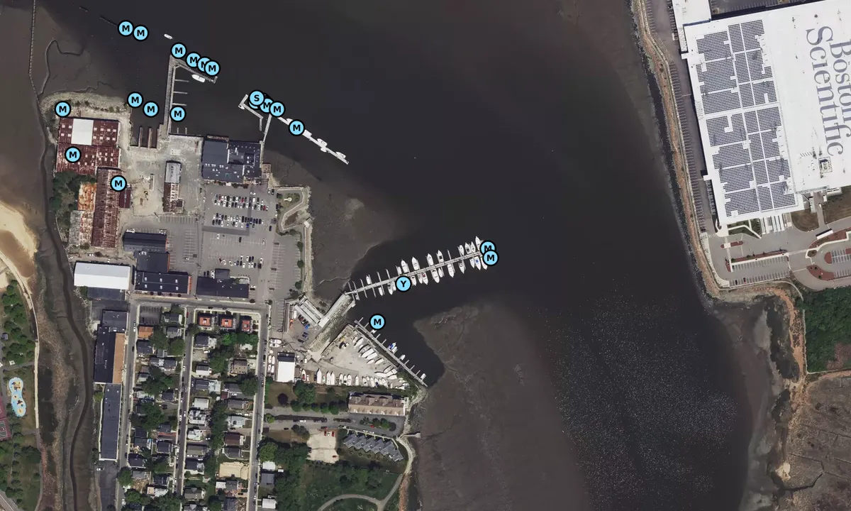 Satelite image of Port Norfolk Yacht Club