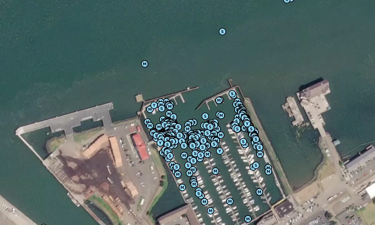 Satelite image of Port of Astoria West Basin Marina