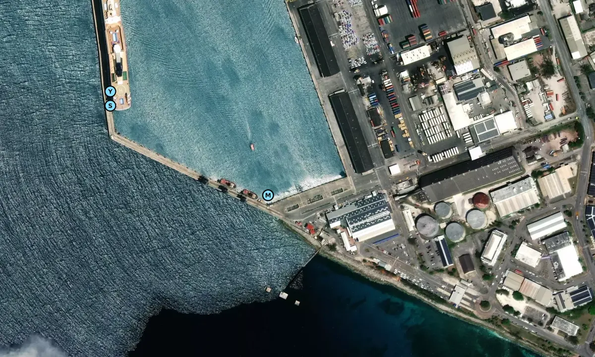 Satelite image of Port of Bridgetown