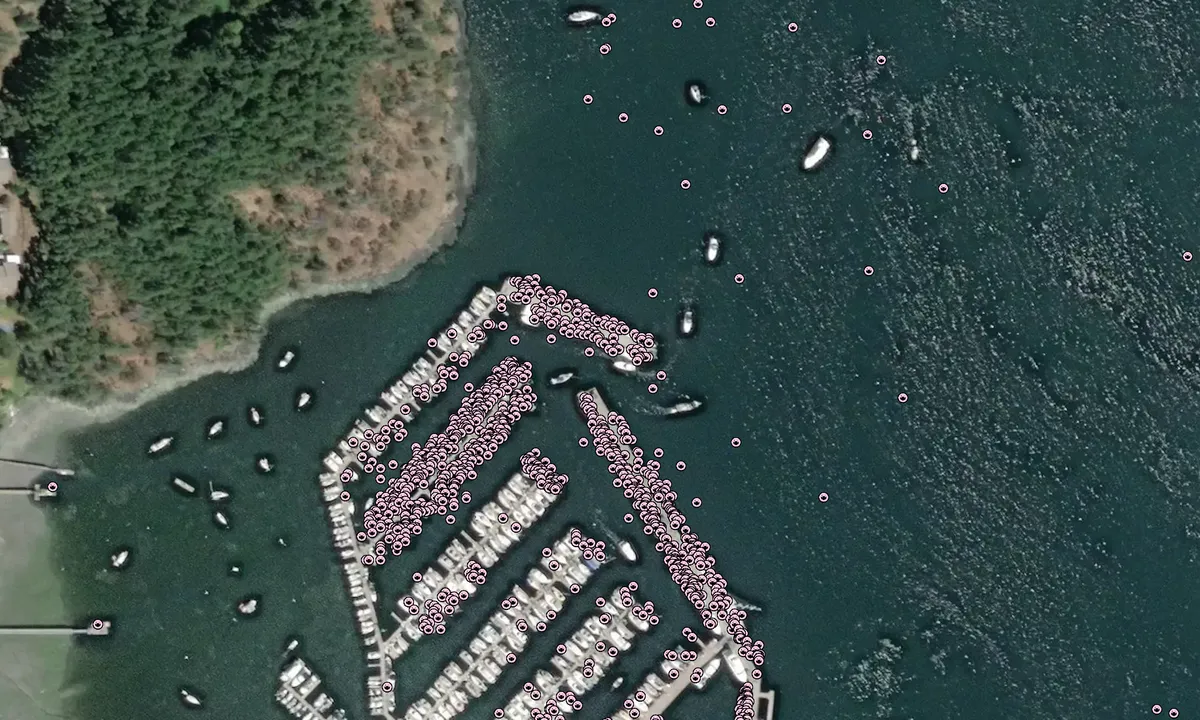 Flyfoto av Port of Friday Harbor
