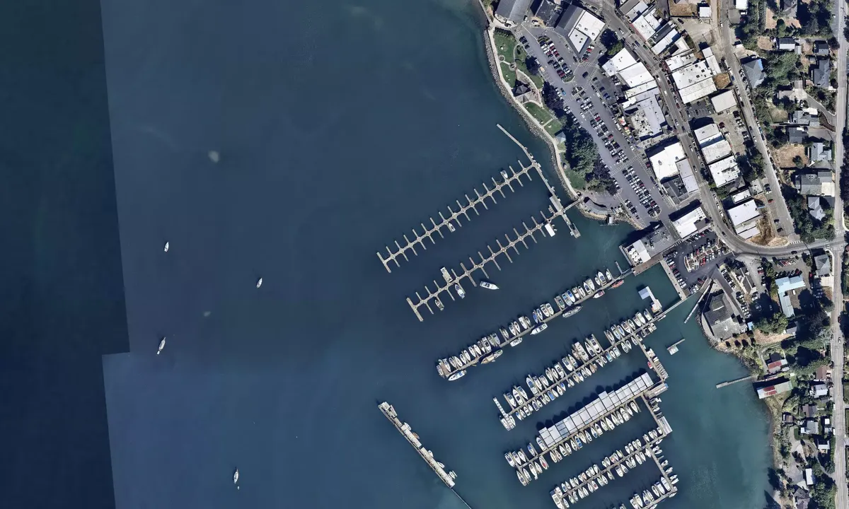 Flyfoto av Port of Poulsbo