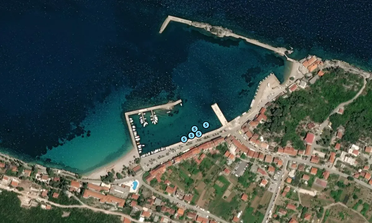 Satelite image of Port of Trpanj