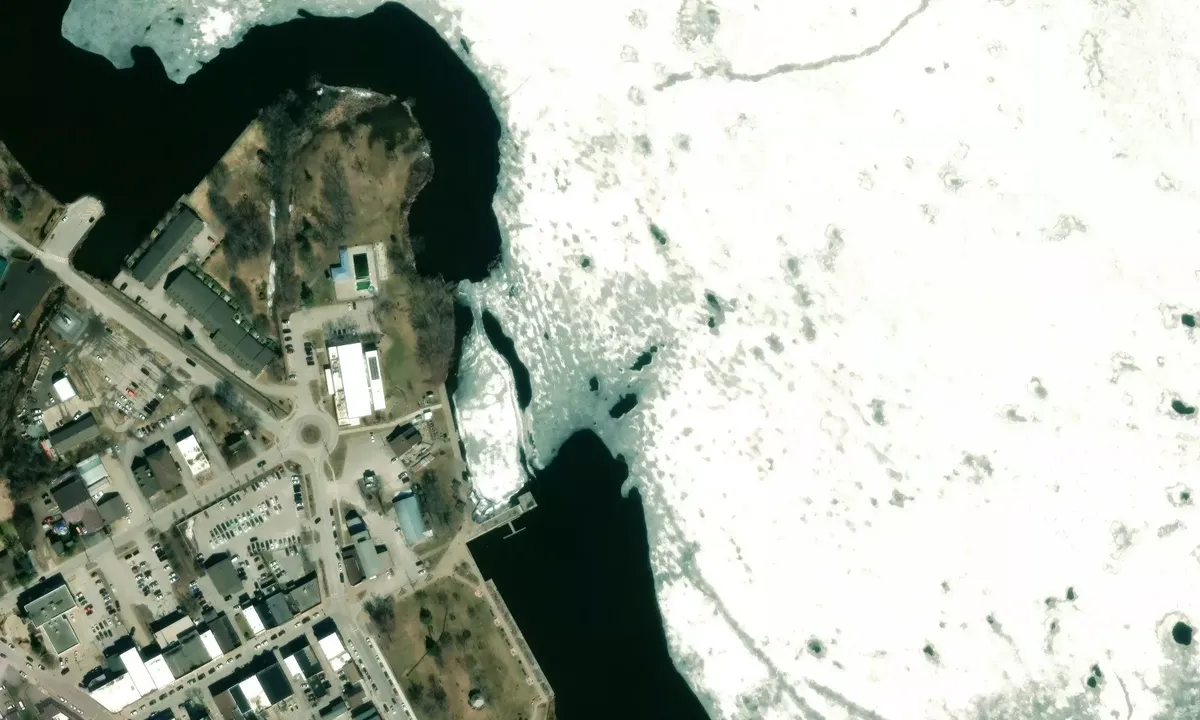 Satelite image of Port Perry Marina