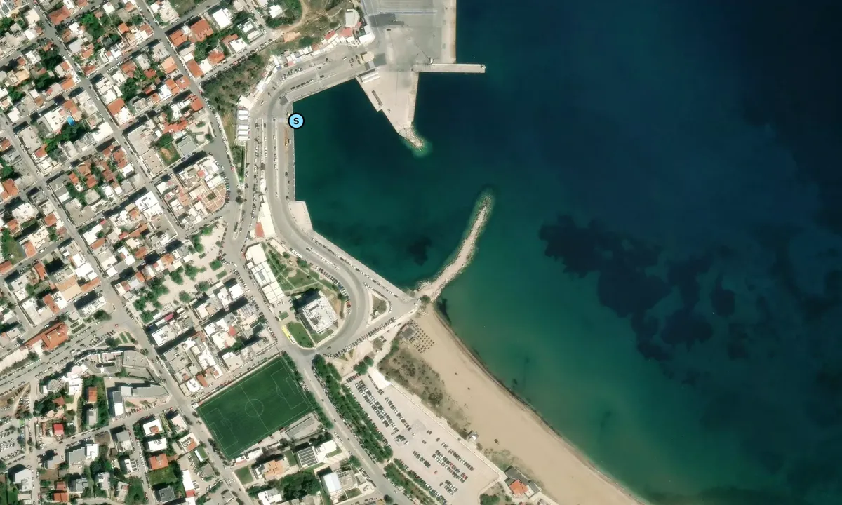 Satelite image of Port Rafina