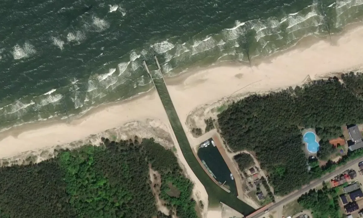 Satelite image of Port Rybacki