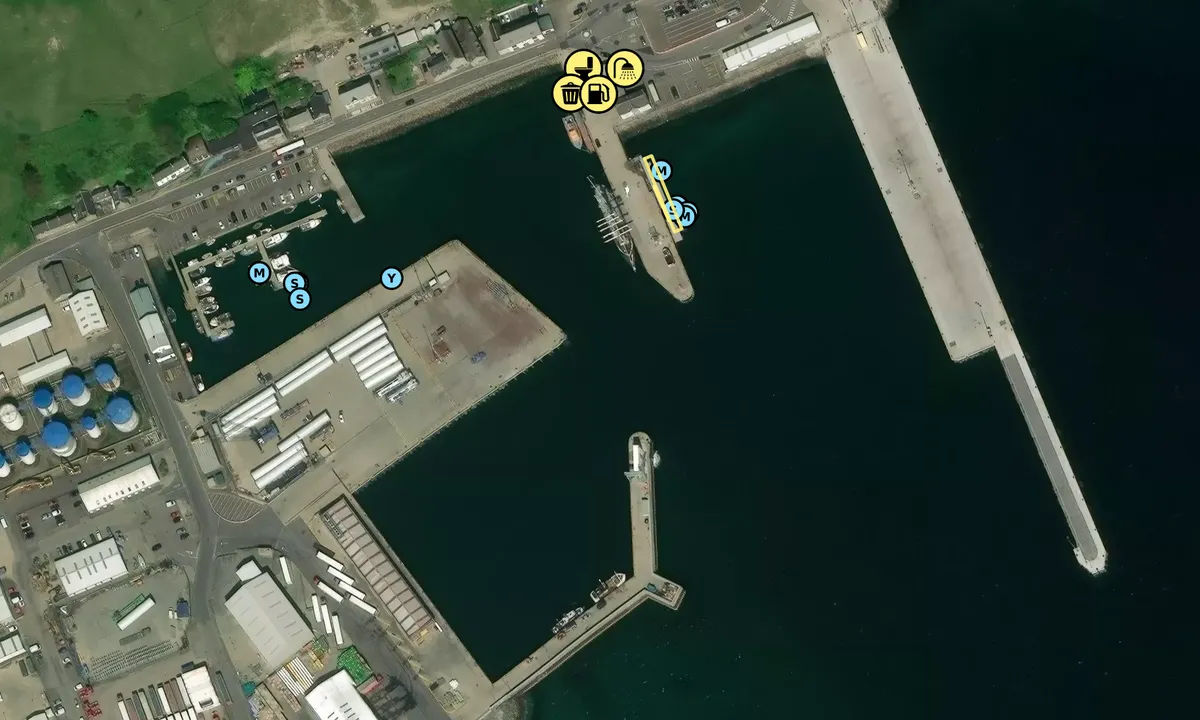 Satelite image of Port Scrabster