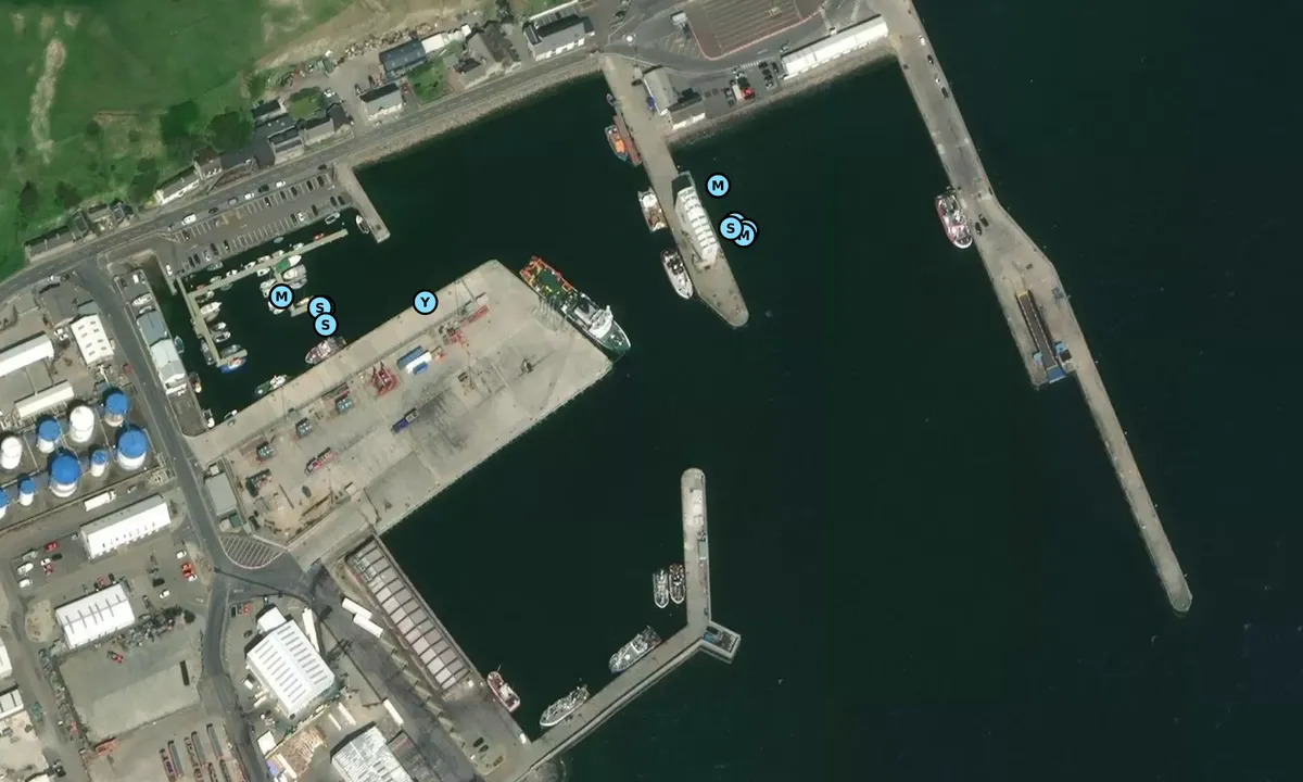 Satelite image of Port Scrabster