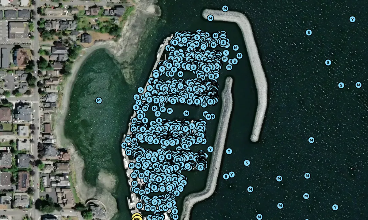 Satelite image of Port Sidney Marina