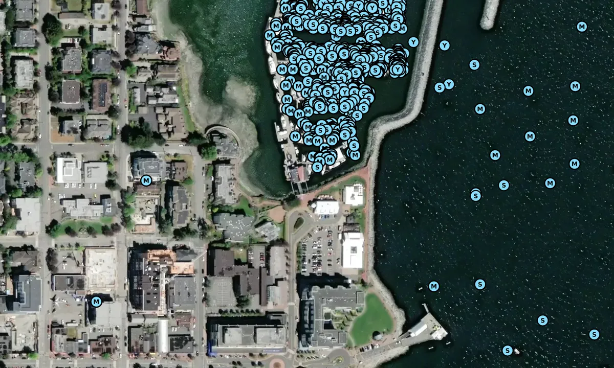 Satelite image of Port Sidney Marina