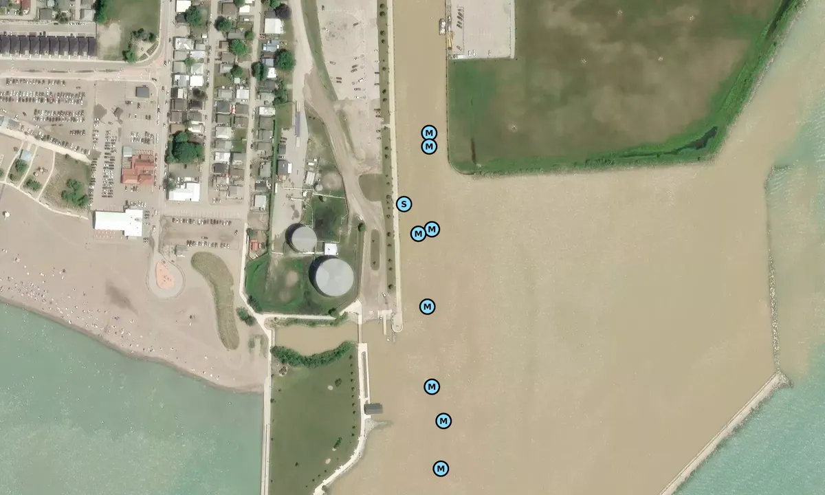 Satelite image of Port Stanley Public Wall