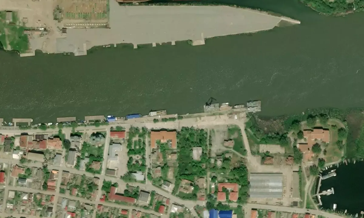 Satelite image of Port Sulina