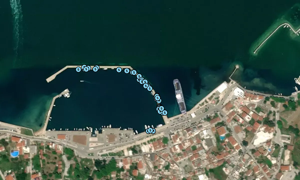Satelite image of Port Thassos New Harbour