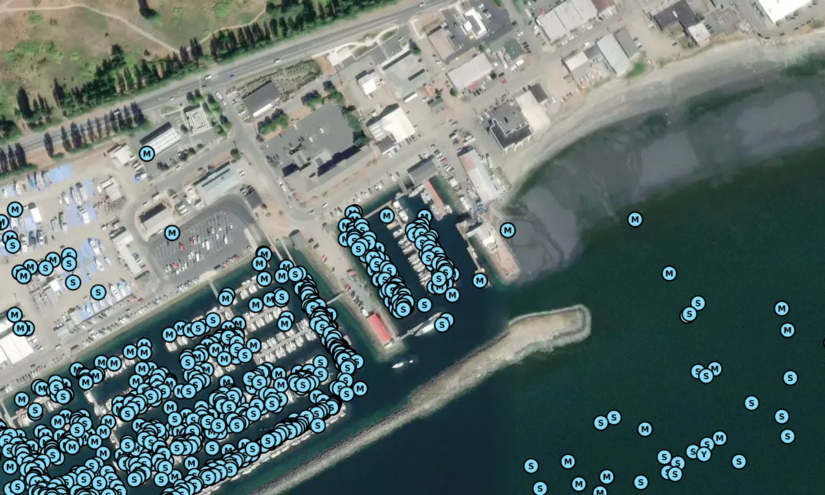 Satelite image of Port Townsend Yacht Club