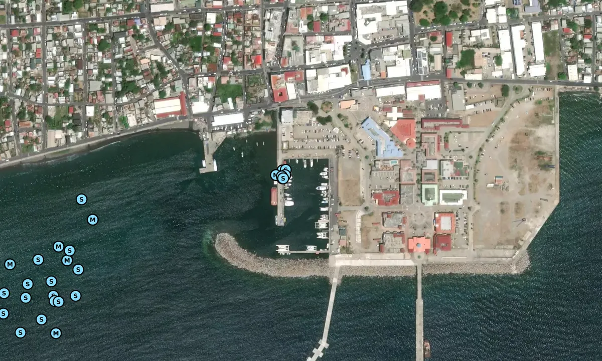 Satelite image of Port Zante Marina - Basseterre