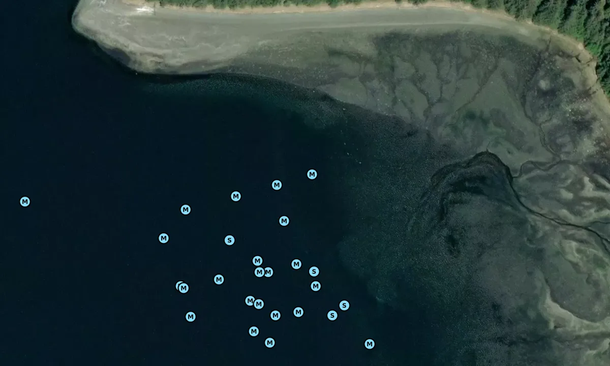 Satelite image of Portage Bay North