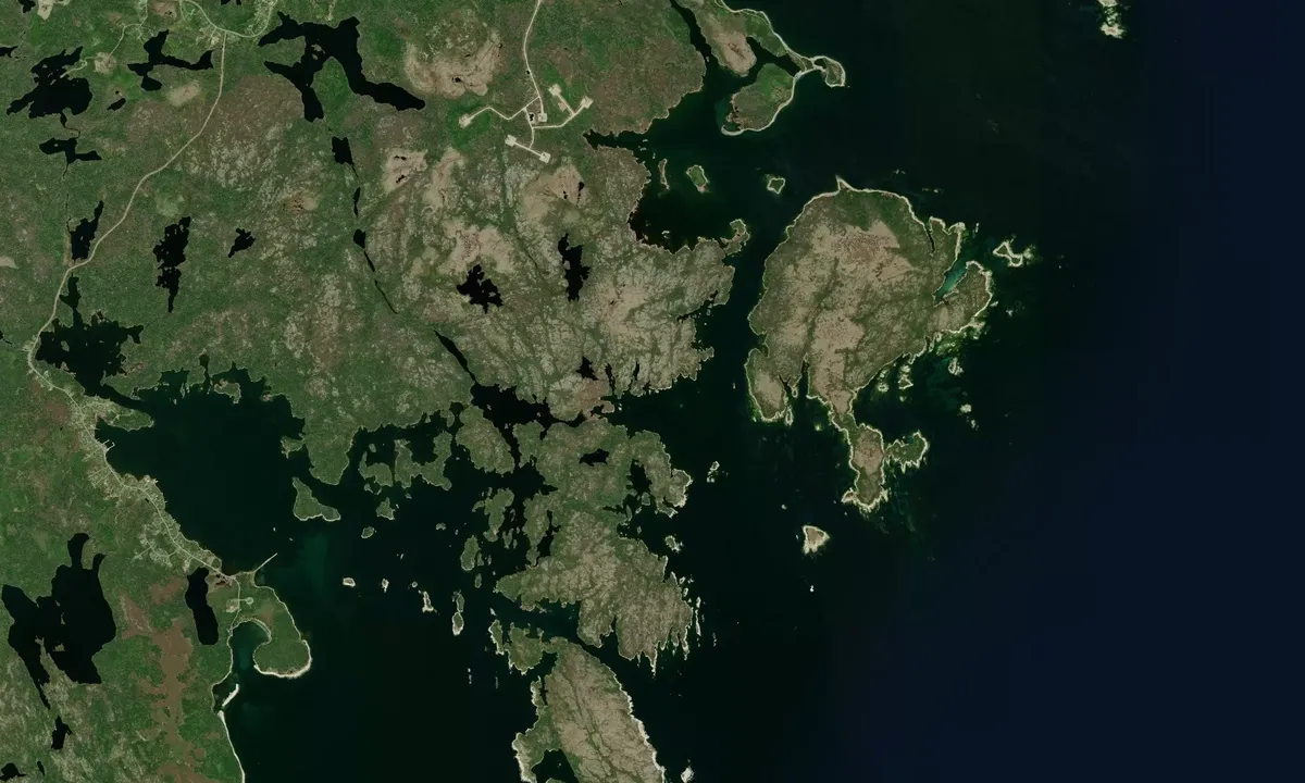 Flyfoto av Portage Cove
