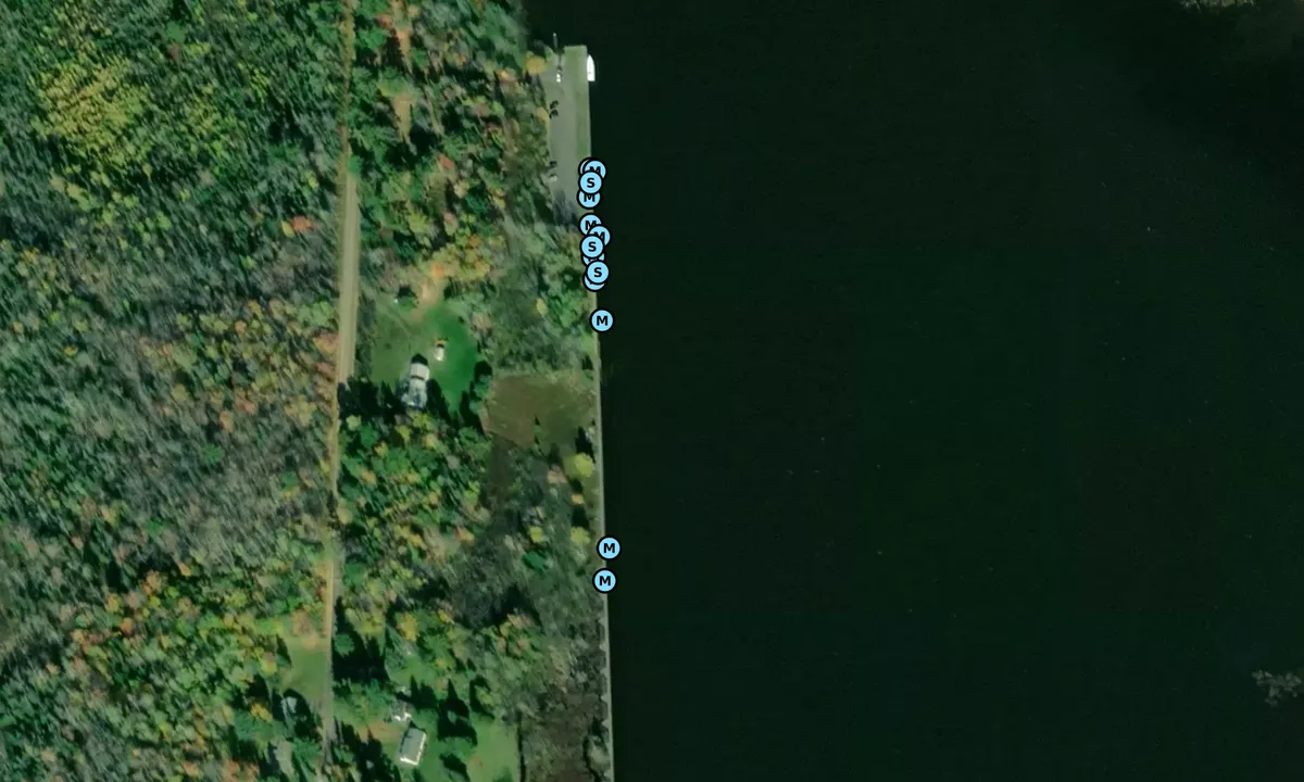 Satelite image of Portage River Harbor of Refuge