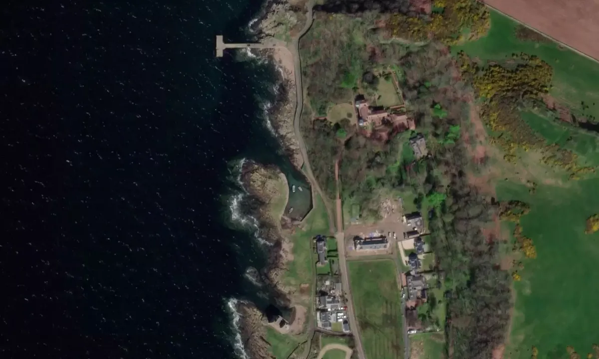 Satelite image of Portencross Harbour