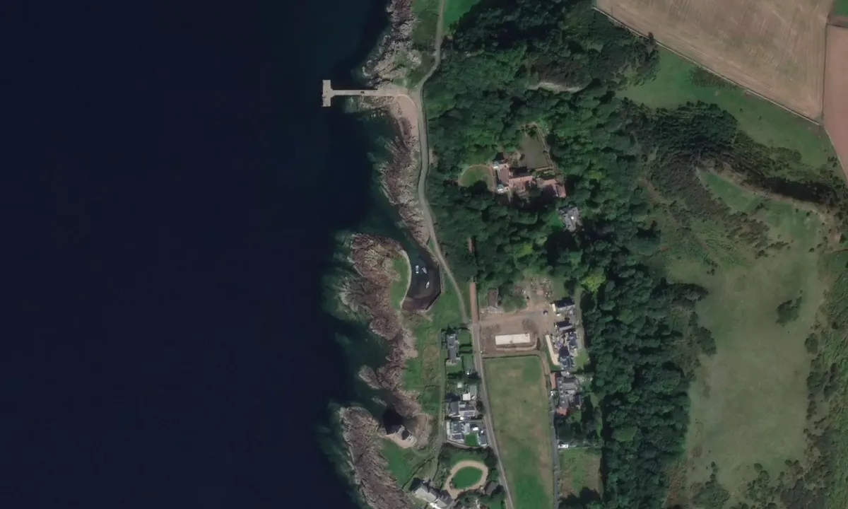 Flyfoto av Portencross Harbour