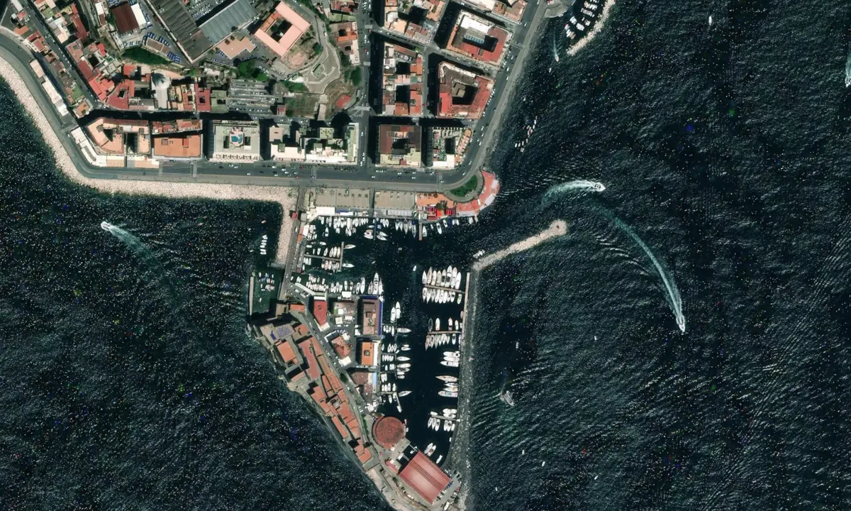 Flyfoto av Porticciolo di Santa Lucia