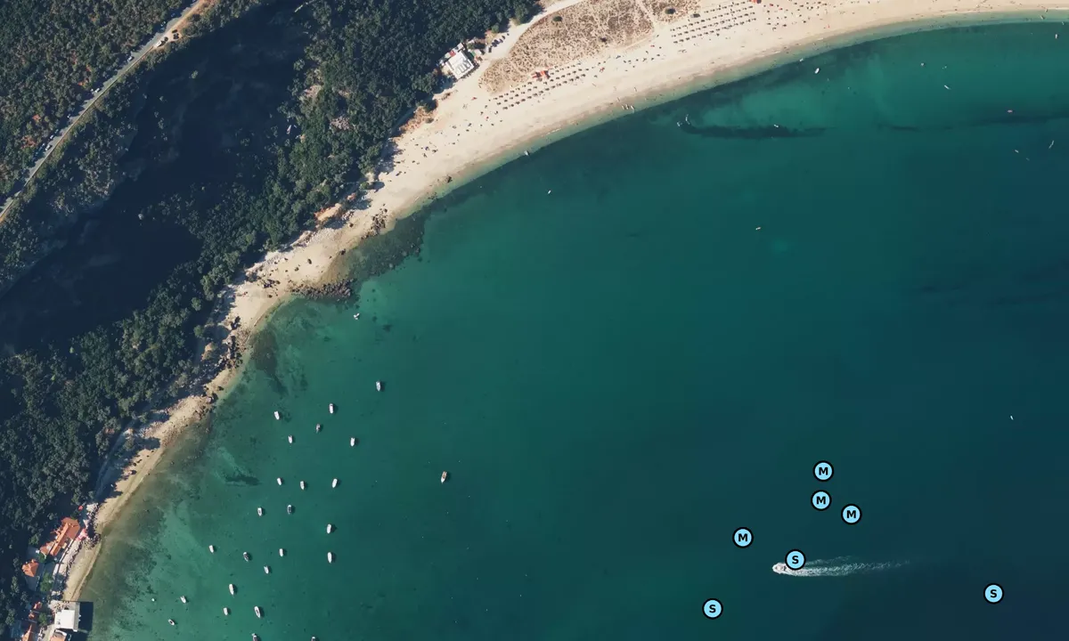 Satelite image of Portinho da Arabida