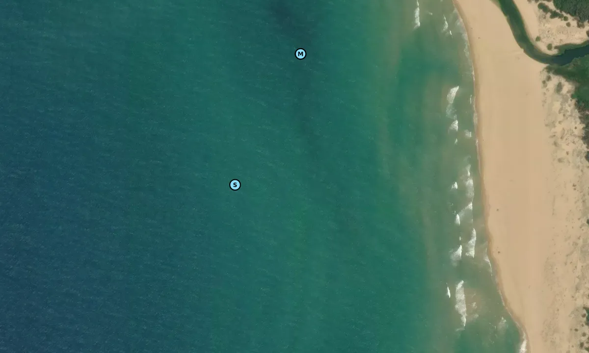 Satelite image of Portixeddu Anchorage