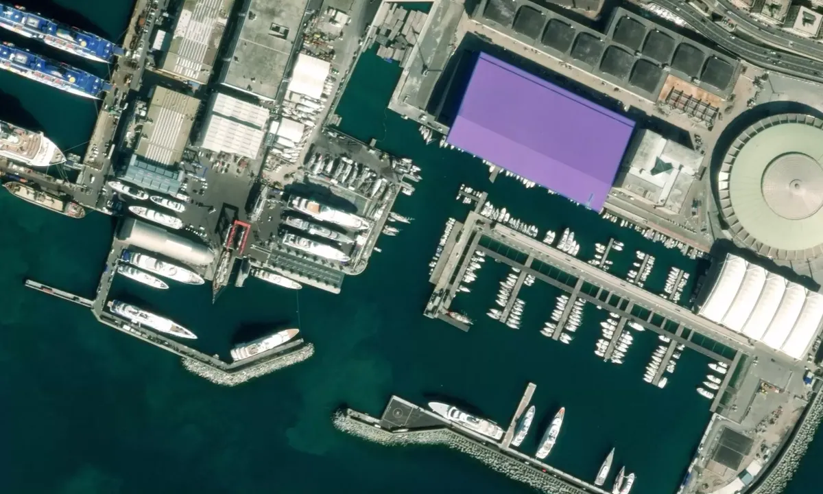 Flyfoto av Porto Antico di Genova