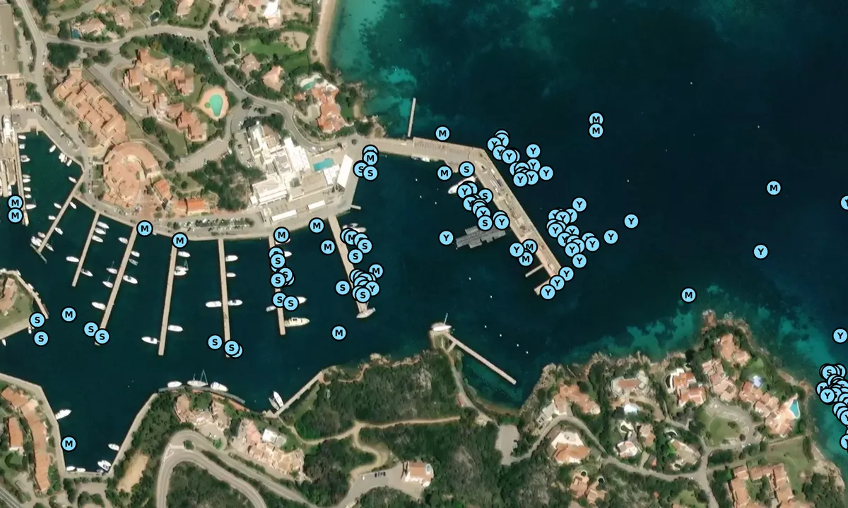 Satelite image of Porto Cervo Marina