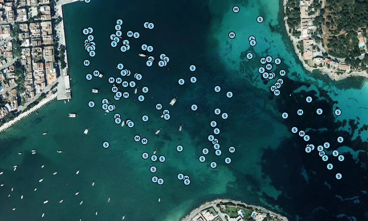 Satelite image of Porto Colom