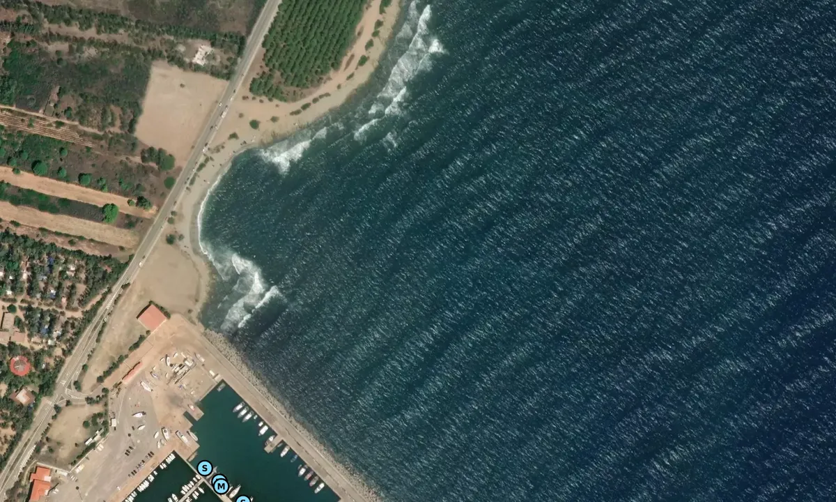 Satelite image of Porto Corallo Nord