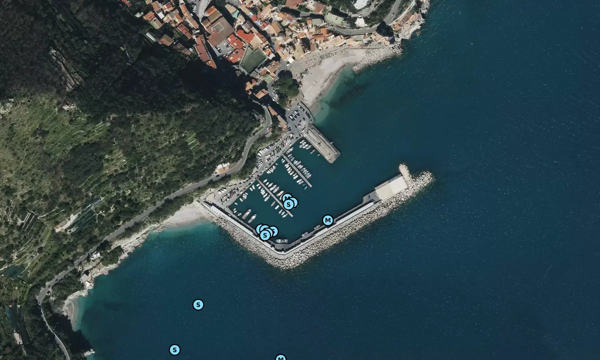 Satelite image of Porto di Cetara