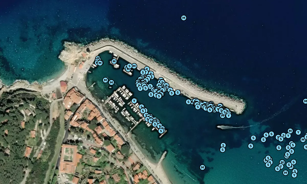 Satelite image of Porto di Marciana Marina