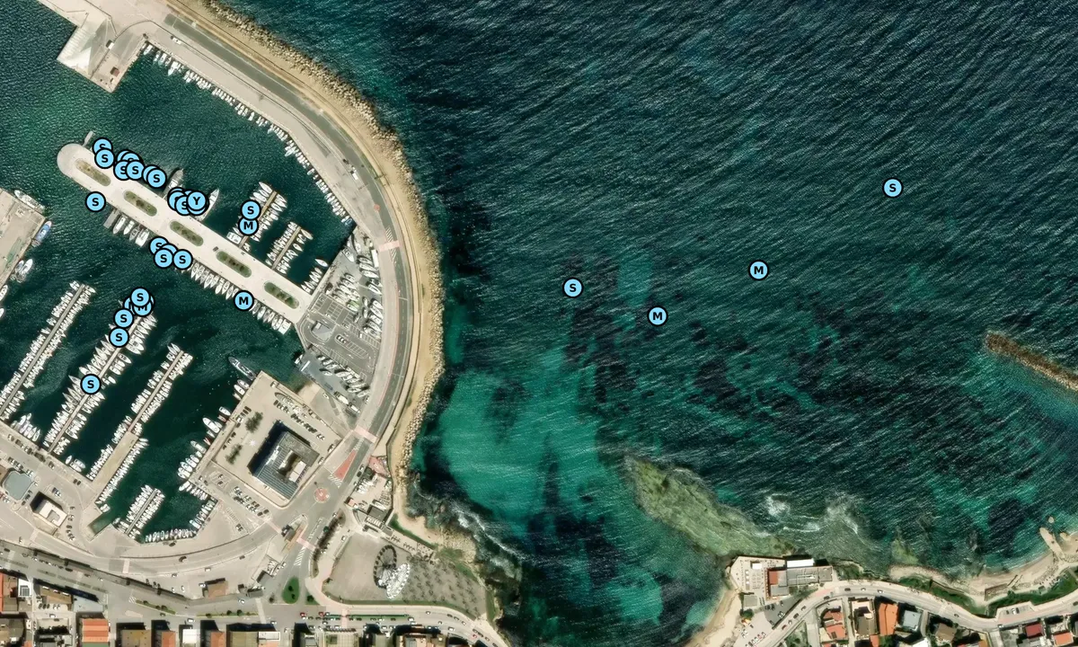 Satelite image of Porto Torres