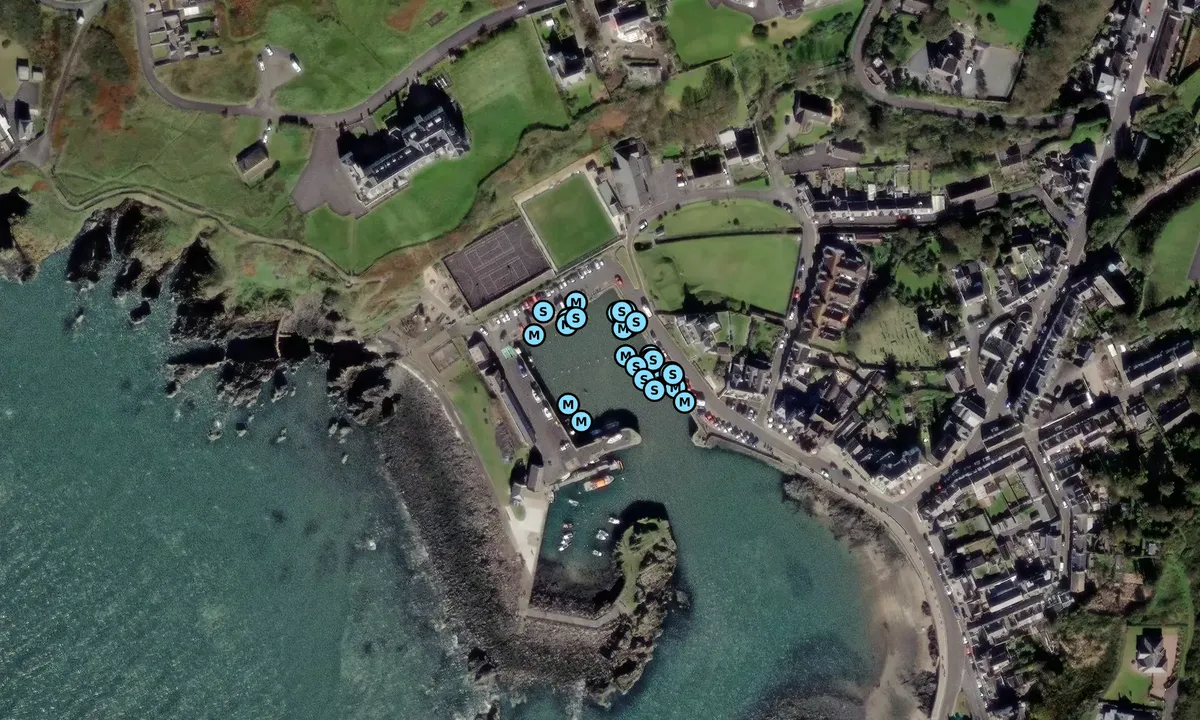 Satelite image of Portpatrick Harbour