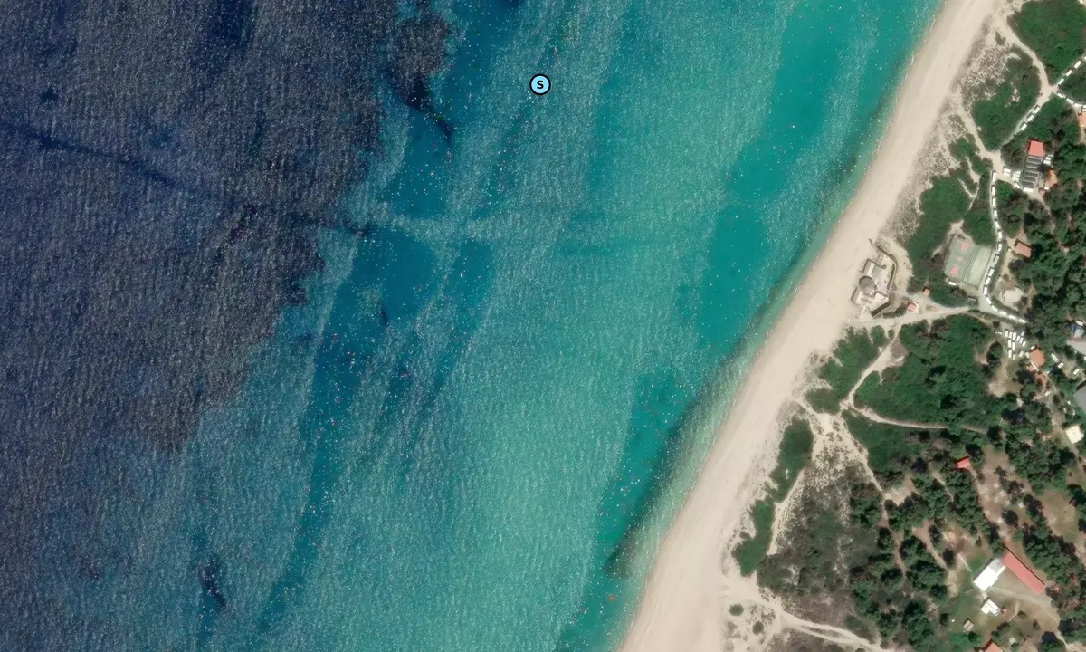 Satelite image of Possidi Cape