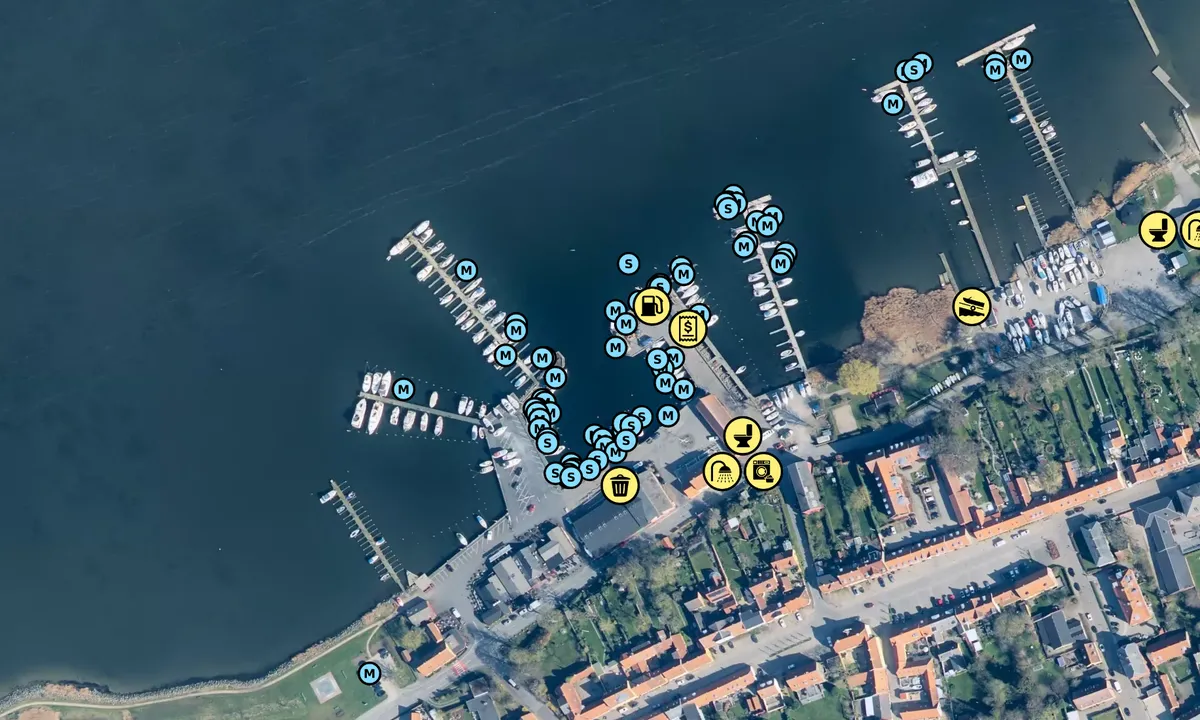 Satelite image of Præstø Havn